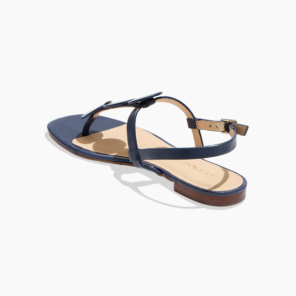 Worth Leather Flat Sandal Multi Density Casual Outdoor Shoes