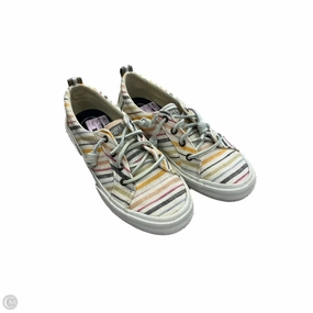 High Traction Tread Neutral Motion Control Shoes Sneakers By Sperry In Striped Pattern, Size: 6.5