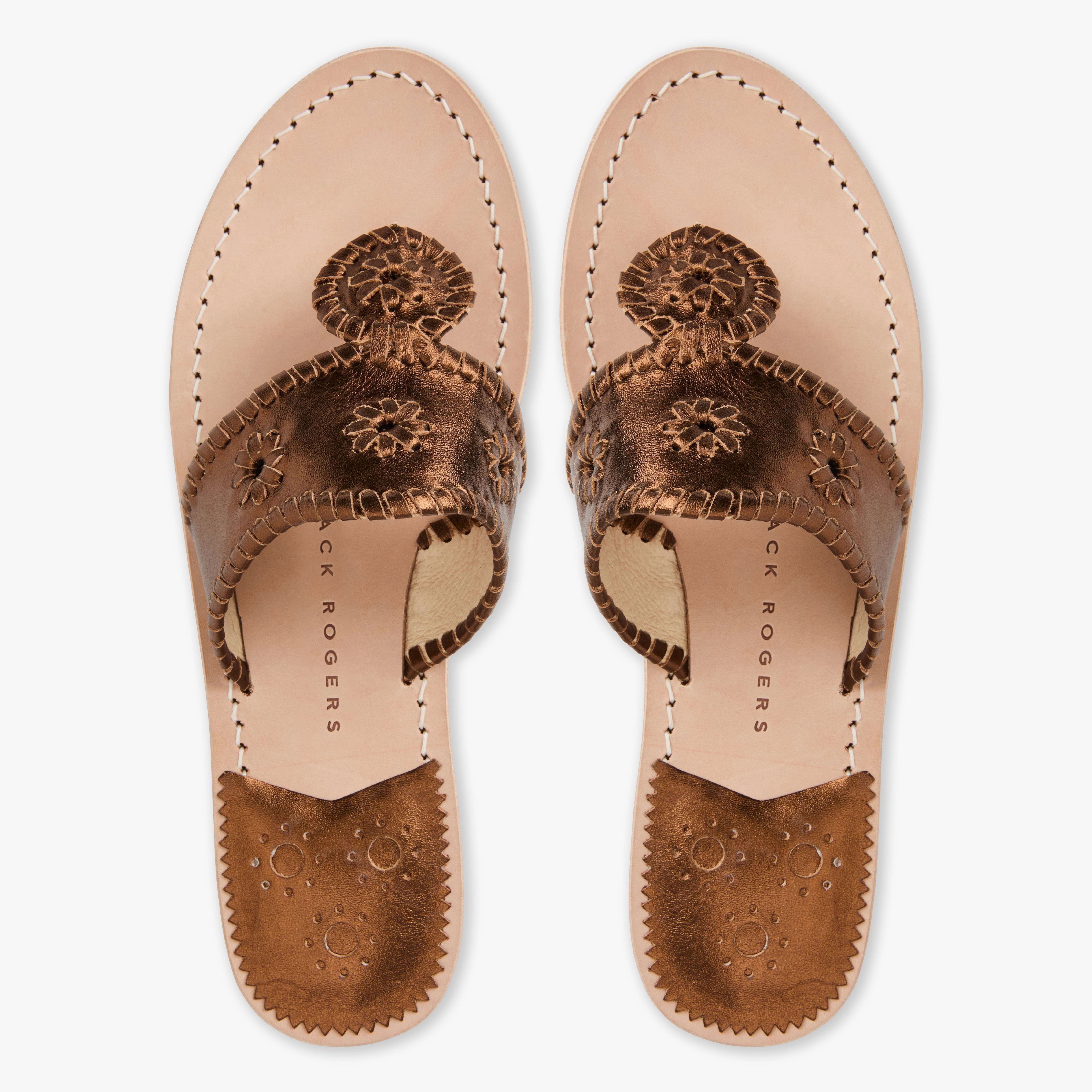 Non toxic Jacks Wide Width Leather Flat Sandal