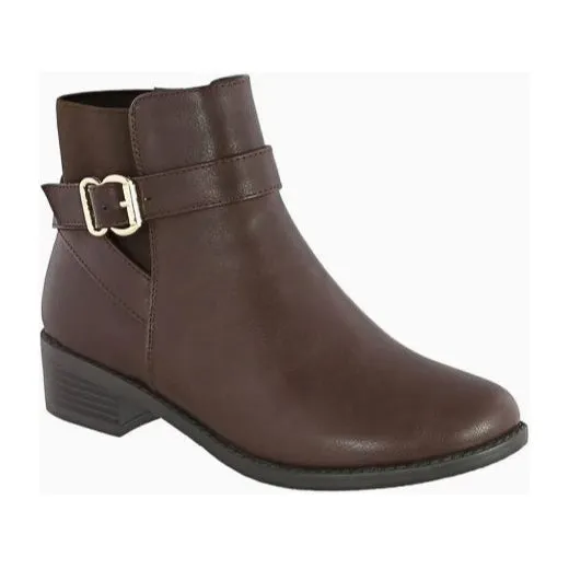 Alana - Chunky Low Heel Chelsea Booties