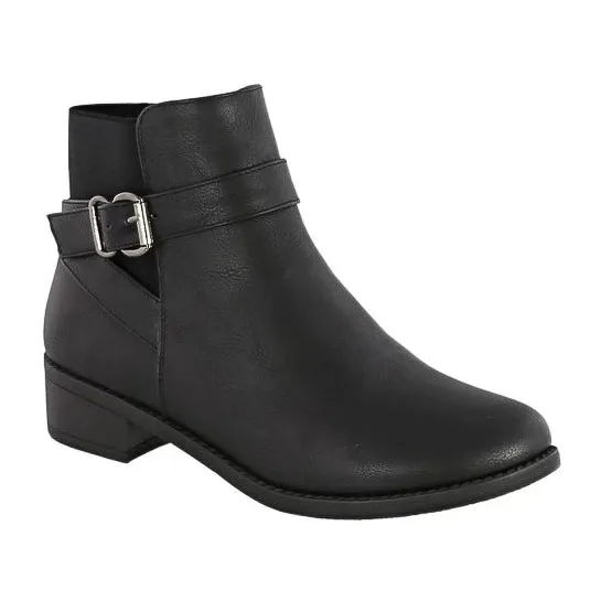 Alana - Chunky Low Heel Chelsea Booties