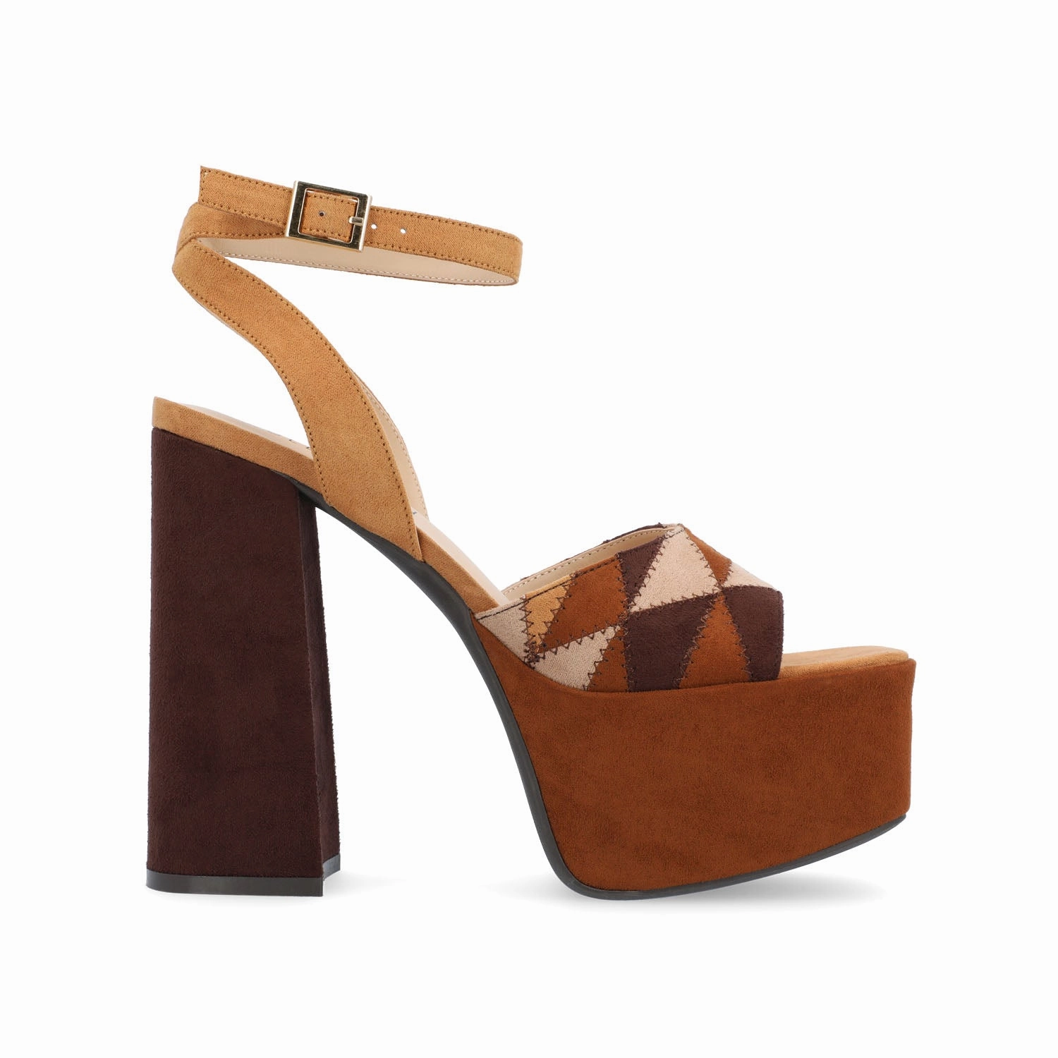 Cushioned Insole Effortless Pair ASHERBY STRAPPY HEELED SANDALS IN FABRIC