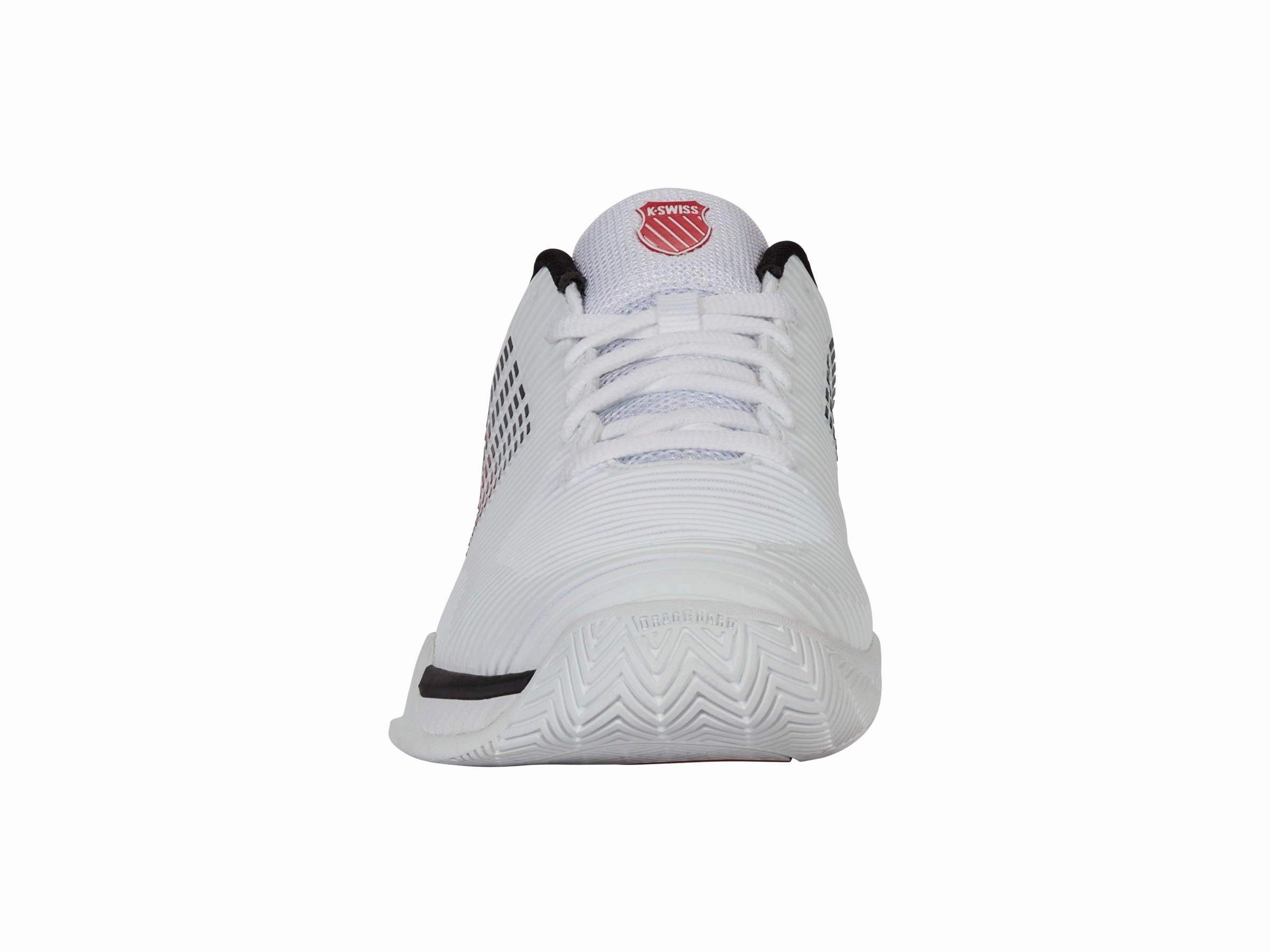 06613-140-M | HYPERCOURT EXPRESS 2 | WHITE/BLACK/MARS RED Elastic laces