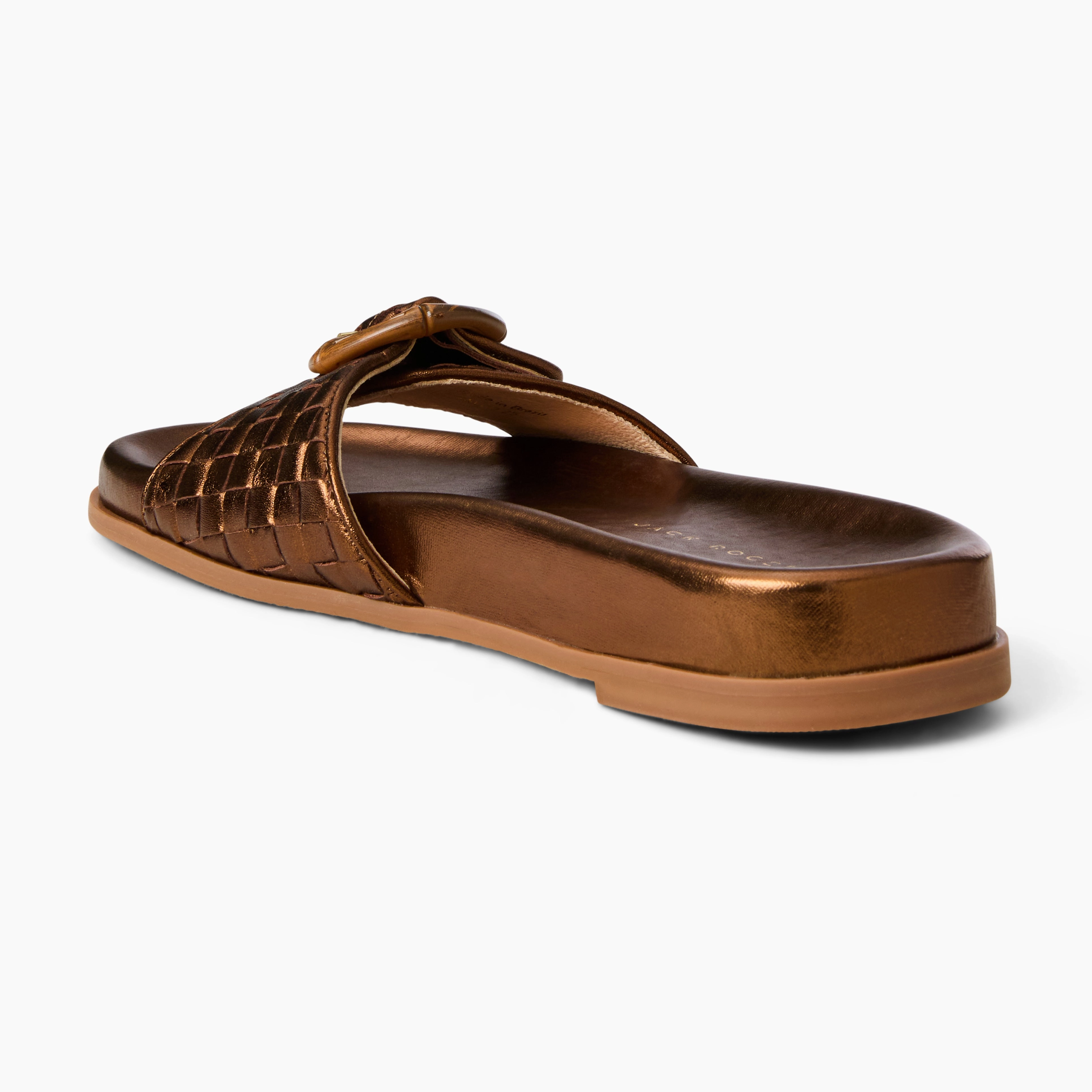 Essex Leather Comfort Slide Handmade Compression Molded