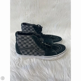 Anti Collision Toe Box Anti Slip Heel Shoes Sneakers By Vans In Black & Grey, Size: 9