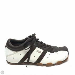 Biodegradable Components Vibe Street Shoes Sneakers By Diesel In Brown & Cream, Size: 8.5