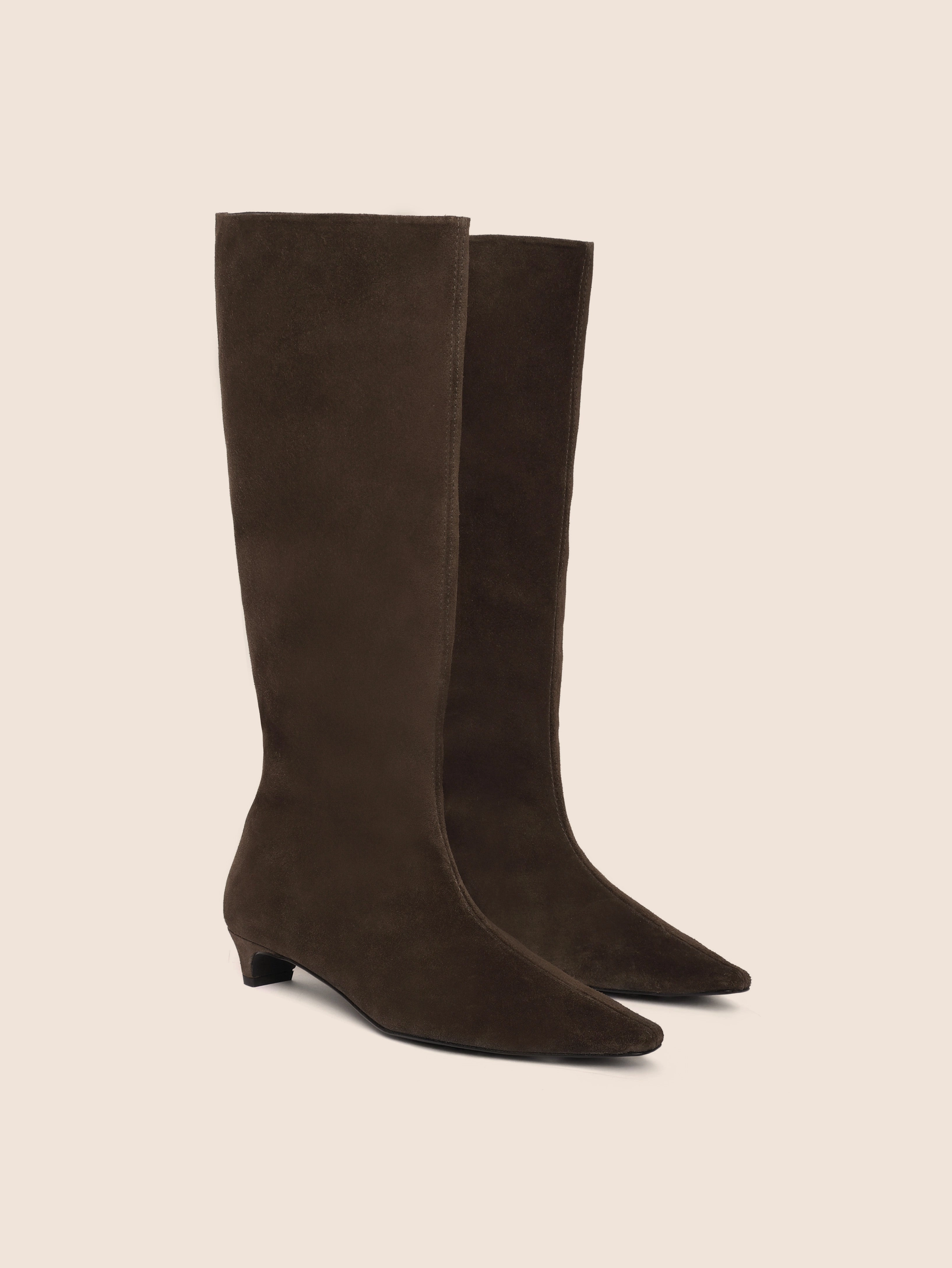 Novelda Brown Suede Boot Versatile Look