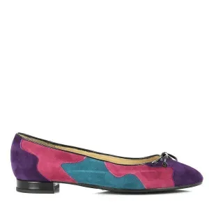 Amalfi Ginevra Violet, Pink & Green Ballet Flats