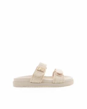Casual Sandals AMYLEE WIDE FIT - NATURAL RAFFIA