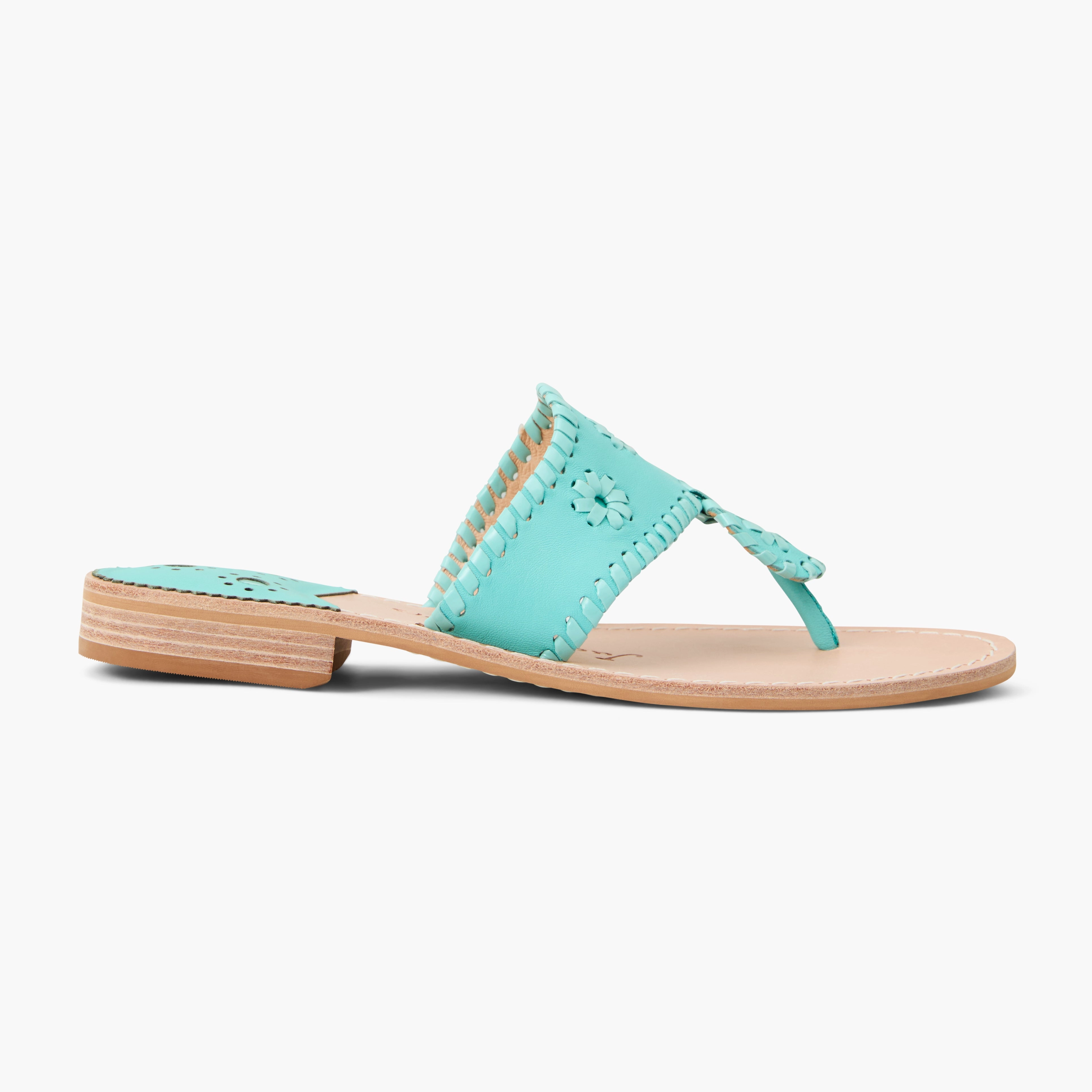 Jacks Leather Flat Sandal Summer Ready Shoes