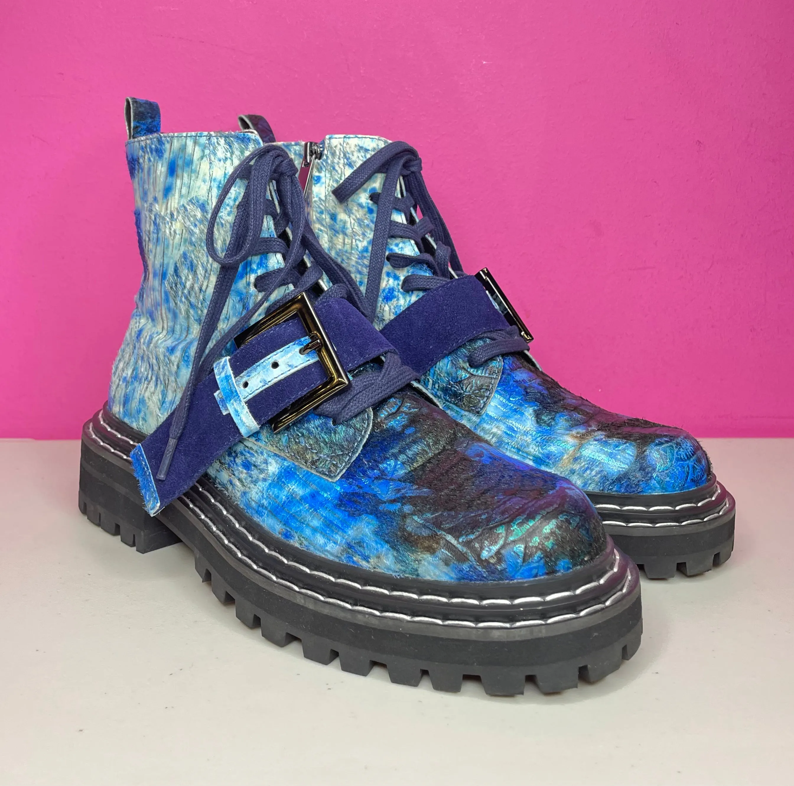 ANTHROPOLOGIE CECELIA NY HAYDEN LUG BOOT - 7