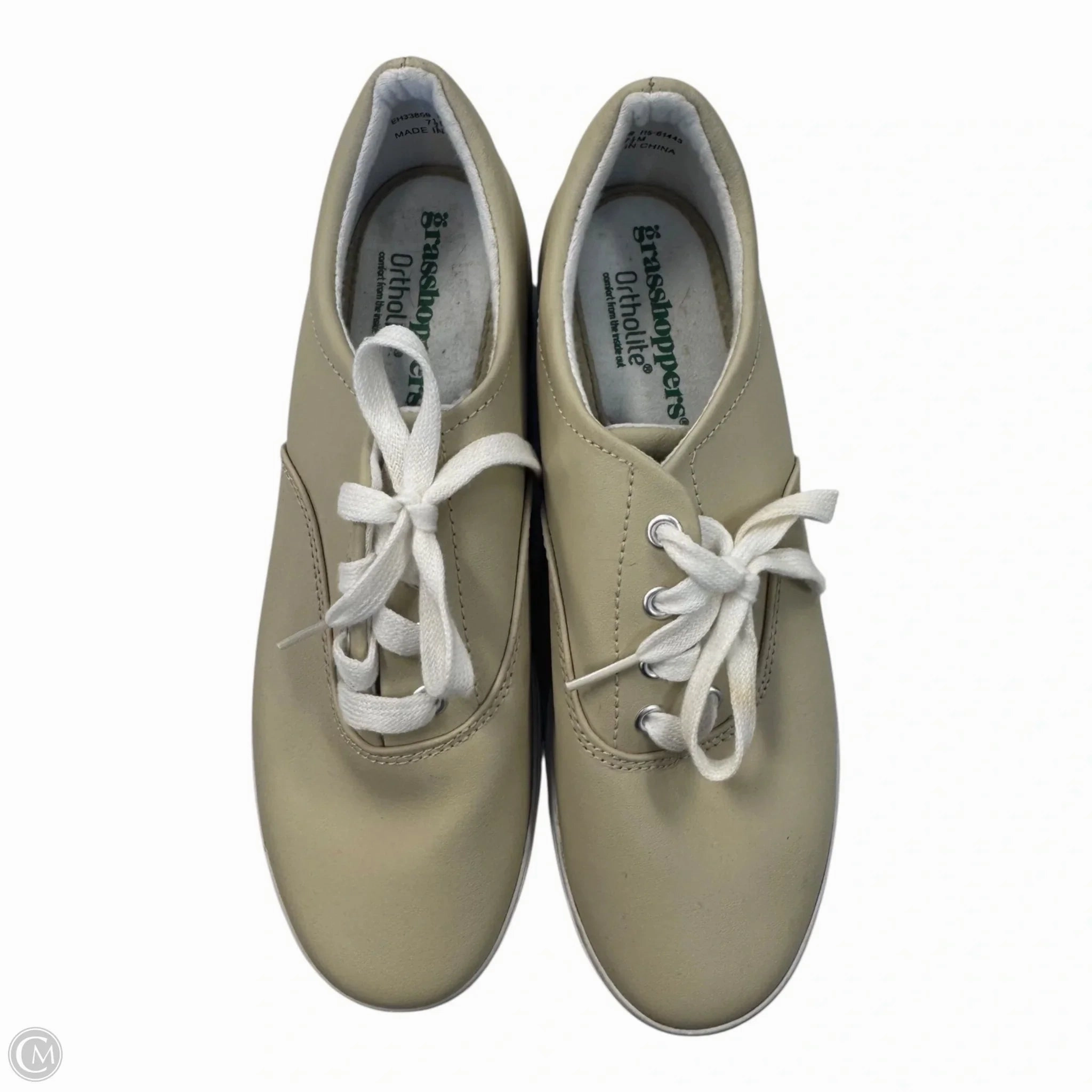 Memory Foam Insert Shoes Sneakers By Grasshoppers In Beige, Size: 7.5
