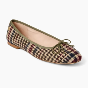 Patent Shine Comfortable Step Bettie Fabric Ballet Flat