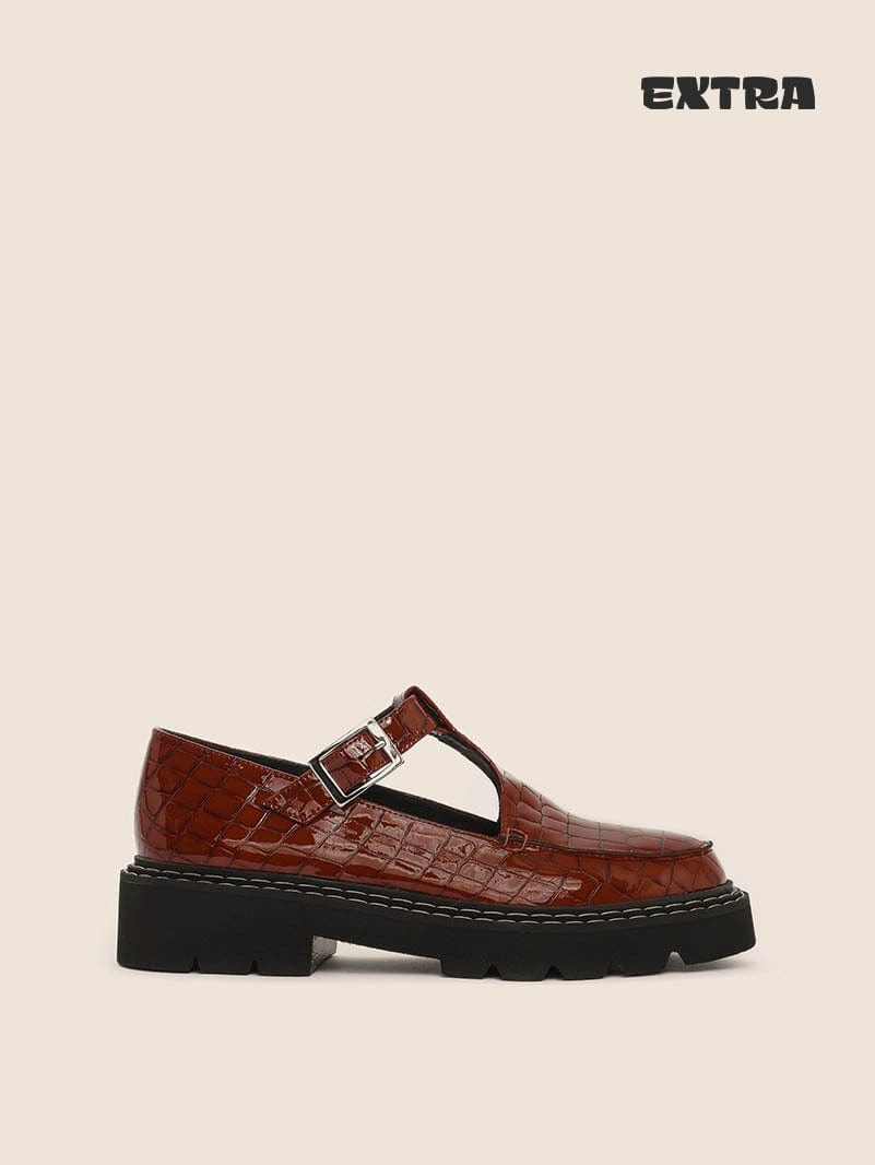 Market Step Patio Glow Neiva Brown Mary Jane