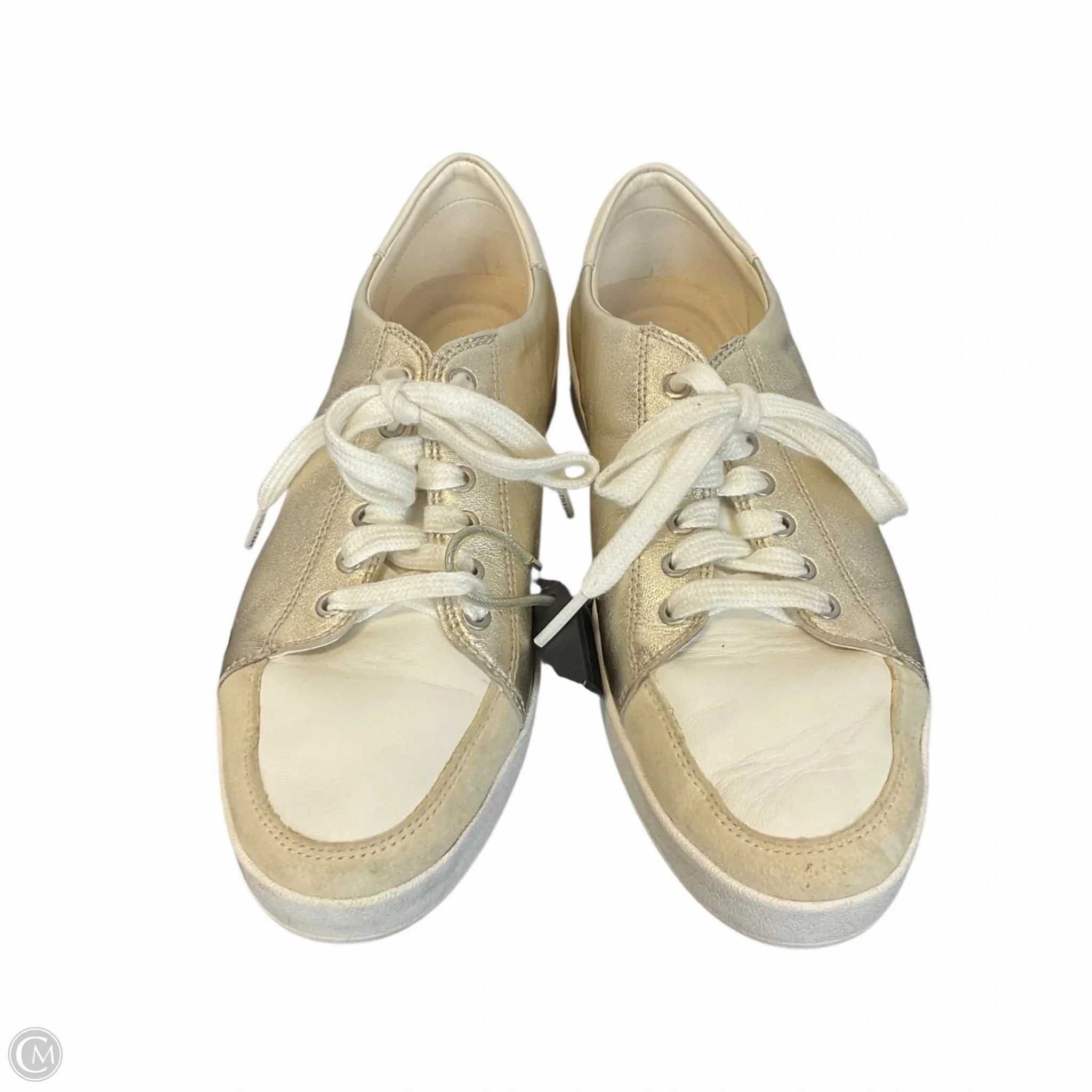 Basic Style Shoes Sneakers By Cole-haan In Gold, Size: 7.5