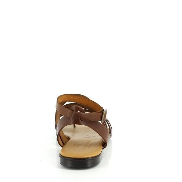 Antichi Romani 802 Cuio Tan Slingback Sandals