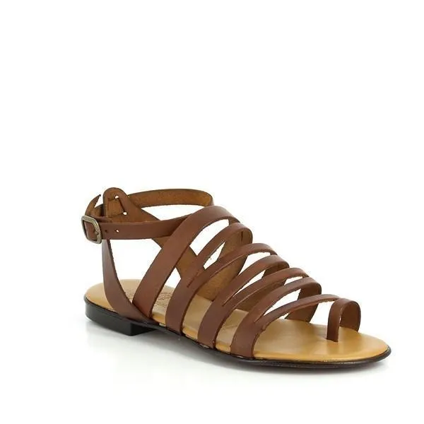Antichi Romani 802 Cuio Tan Slingback Sandals
