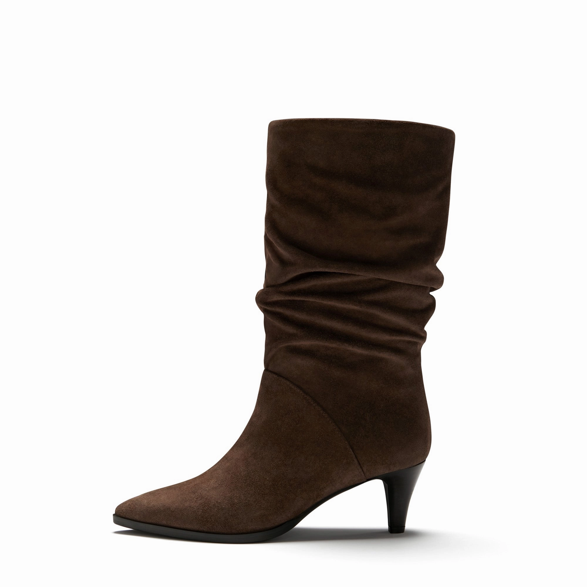 Adjustable Strap System Vend?me Margot brown suede boots