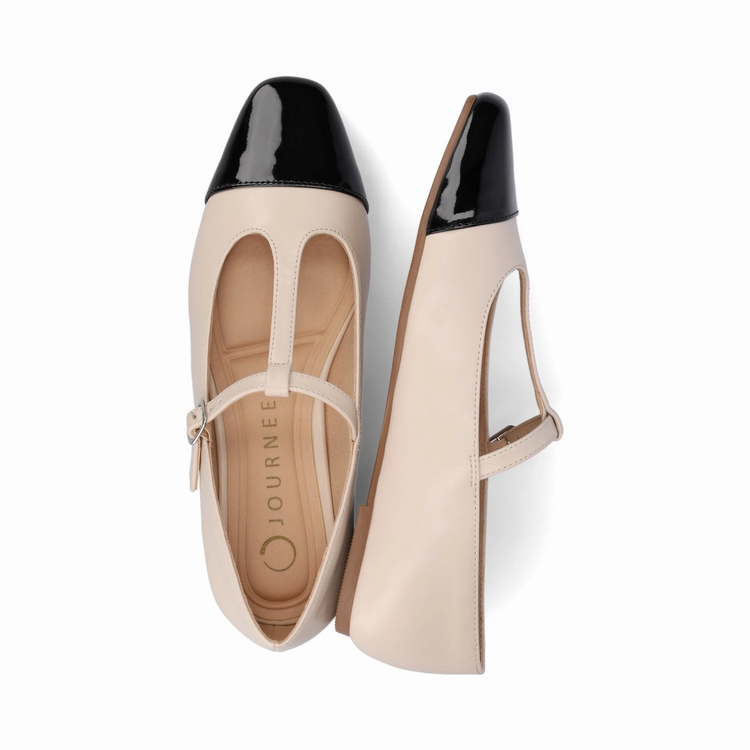 Any Day THEAH T-STRAP BALLET FLATS Style Option Elegant Fit