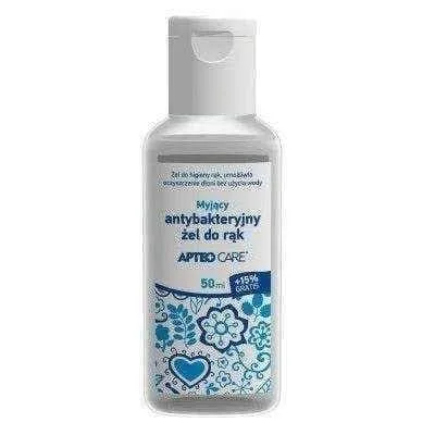 APTEO CARE Antibacterial hand gel 50ml, hand sanitiser, hand gel