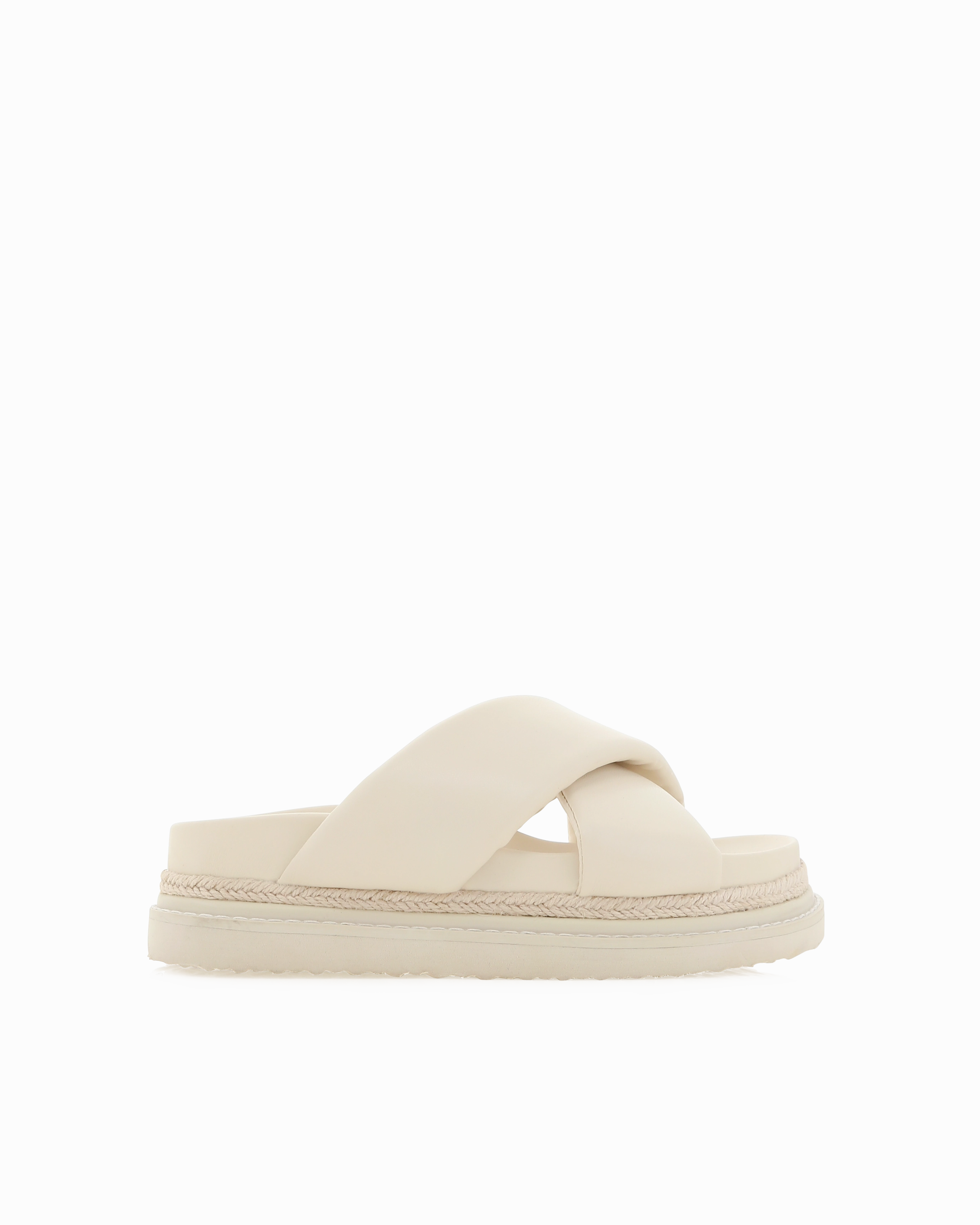 ARABEL WIDE FIT - BONE Multi Density Slide Style