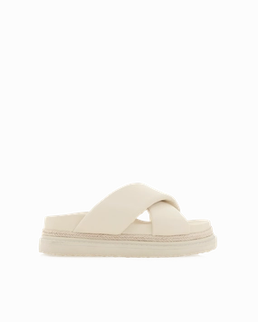 ARABEL WIDE FIT - BONE Multi Density Slide Style