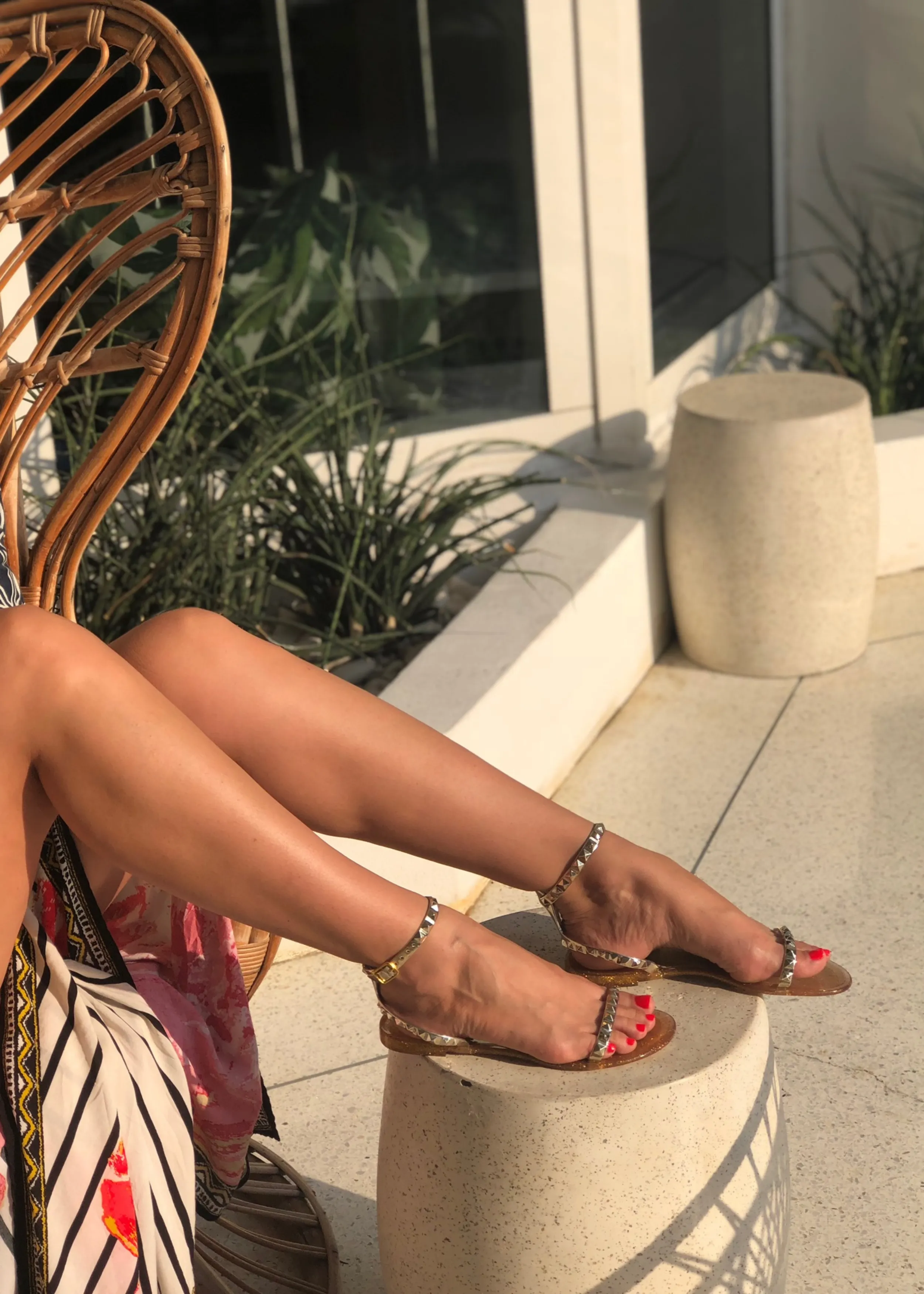Aria Dark Gold Sandals