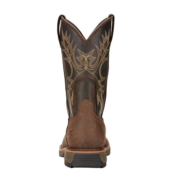 Ariat Men's 11" Workhog WP CT Work Boots - Bruin Brown/Coffee 10017420