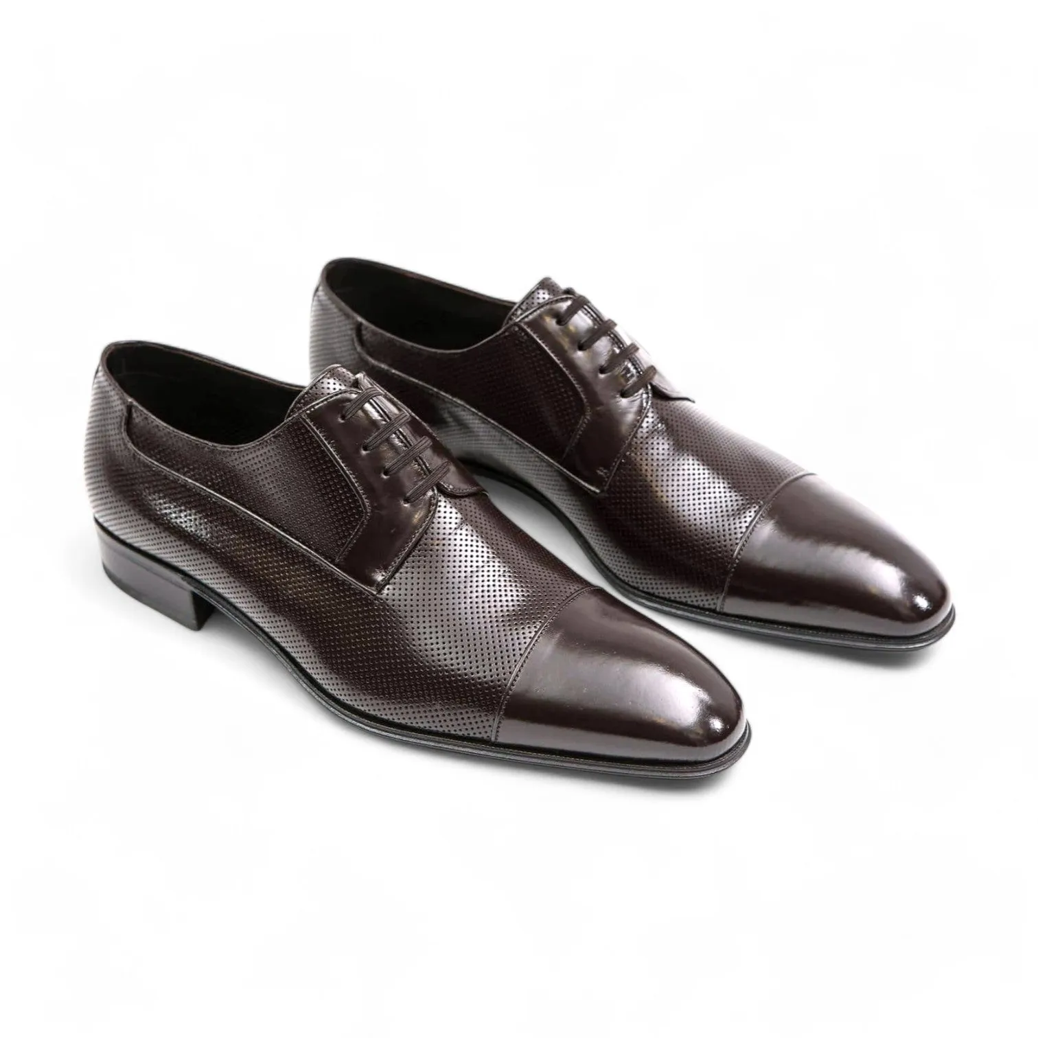 Artioli Orlando Men's Shoes Perforated Kangaroo Derby (ART1074)