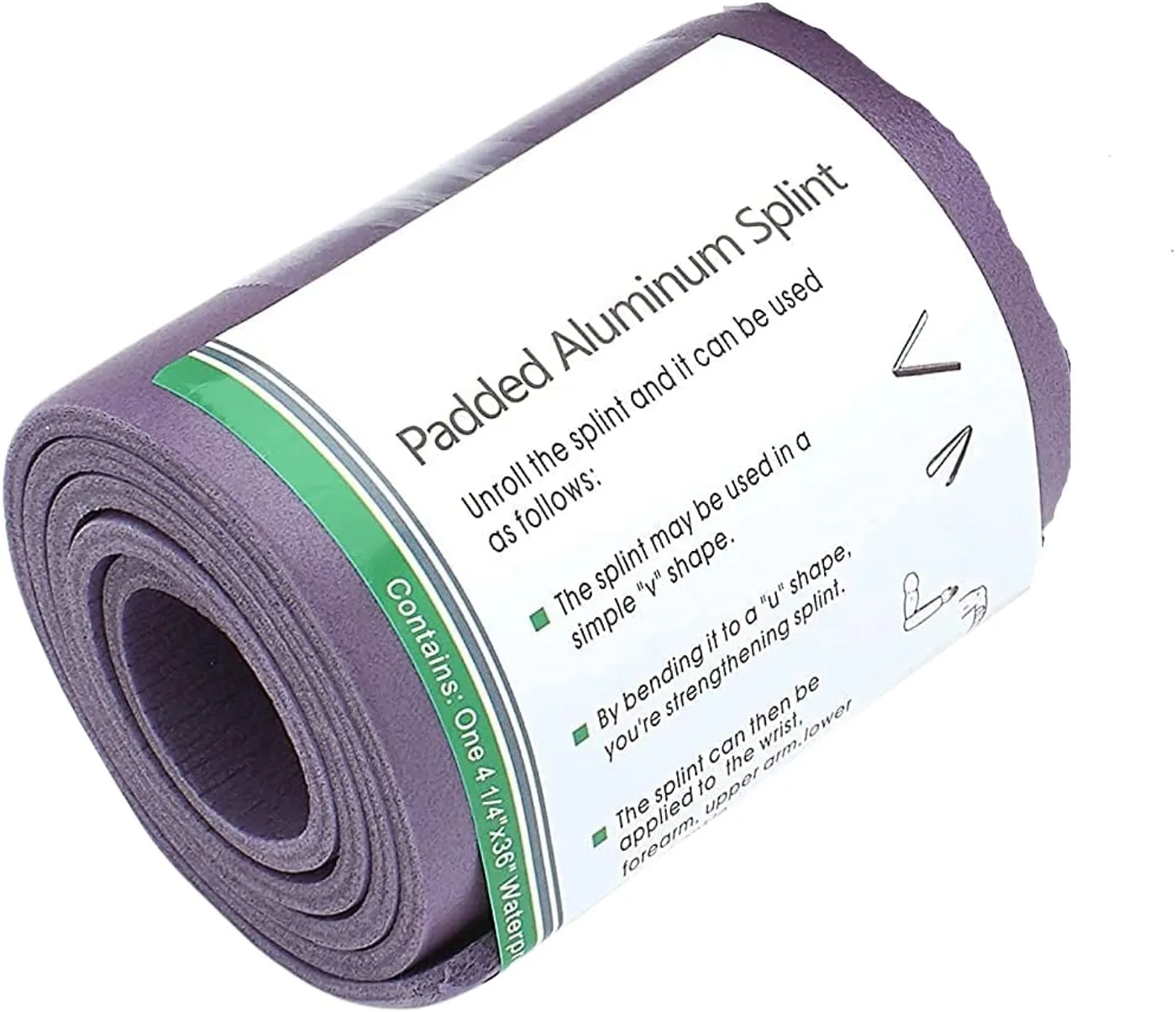 ASA TECHMED 36" Universal Roll Aluminum Splint - Ultimate Flexibility & Support for Injuries