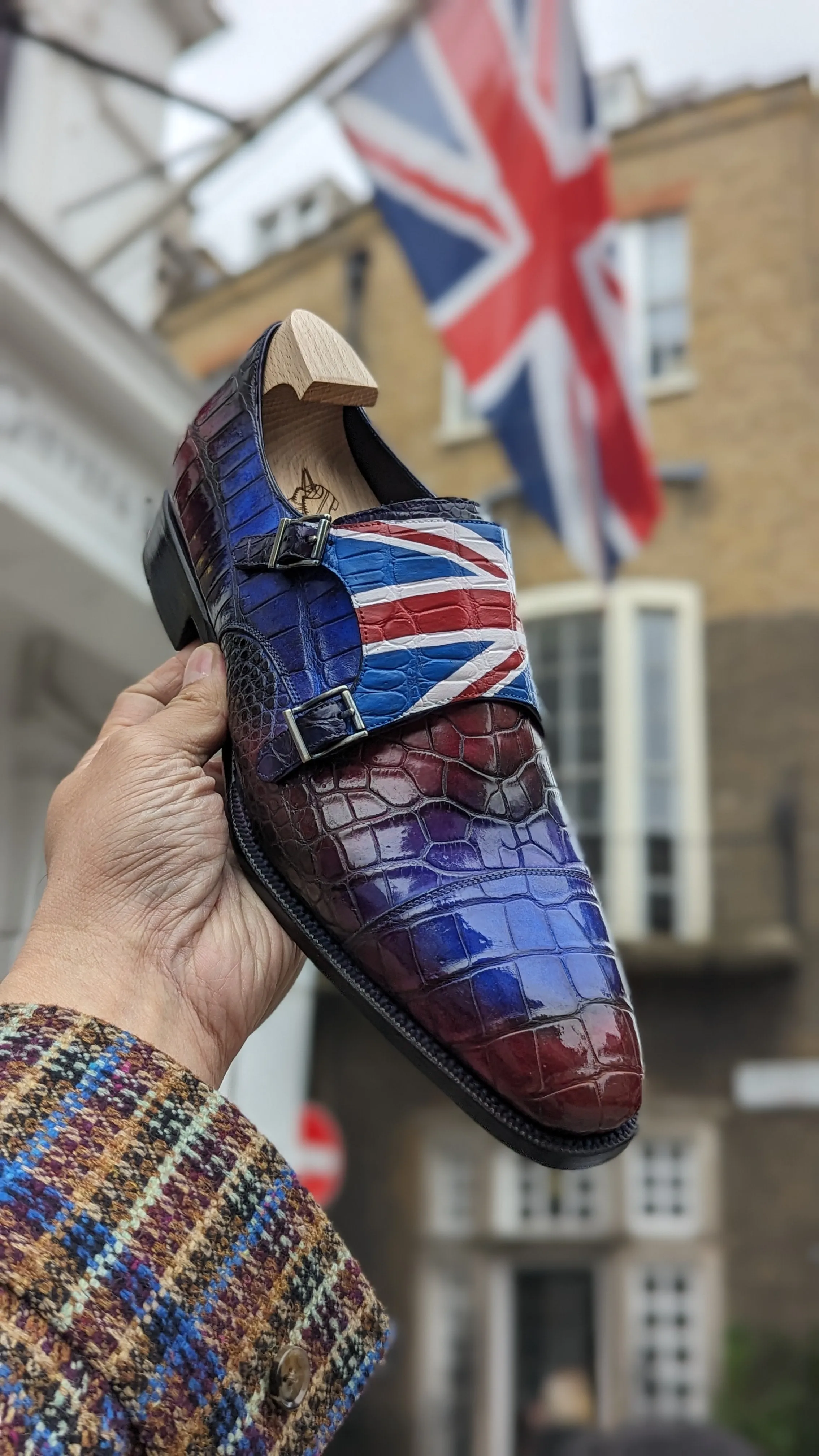 Ascot Double Monk - Union Jack Patina