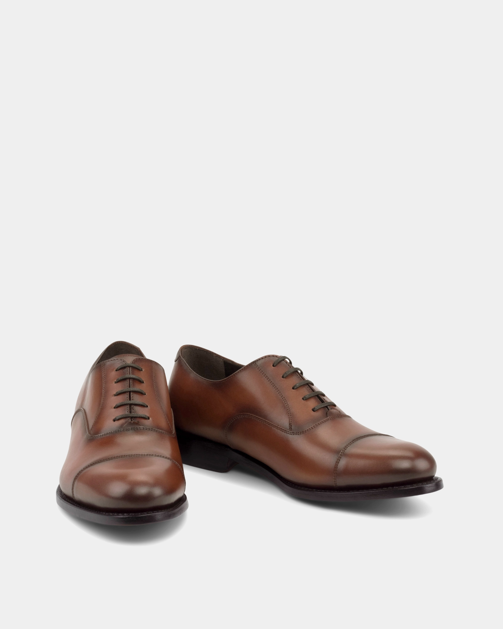 Wide Ease Reinforced toe Ashford Cognac Cap Toe Oxford - 675