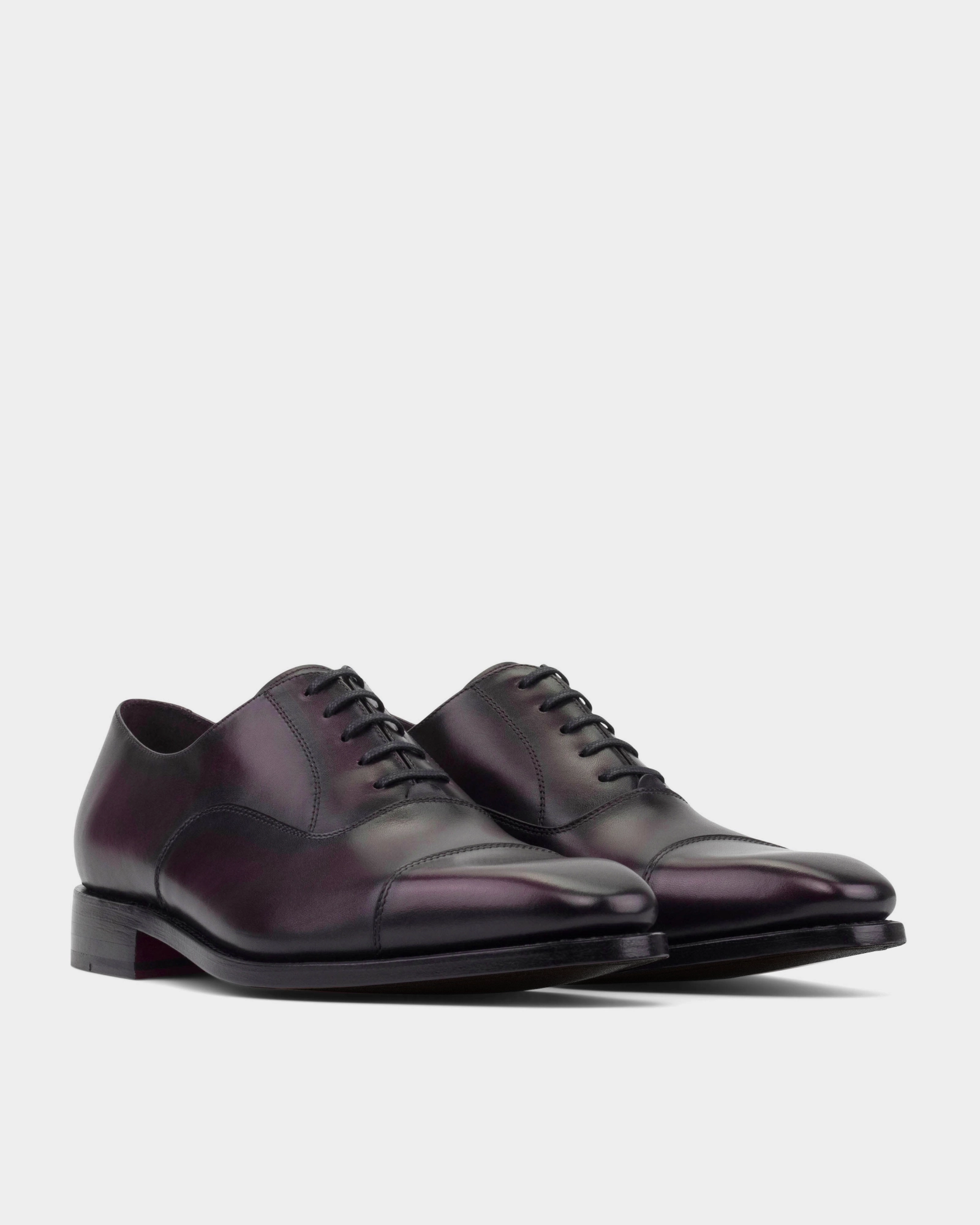 Ashford Oxblood Cap Toe Oxford with Half-Rubber Soles - 722 Secure Grip Anti Grip
