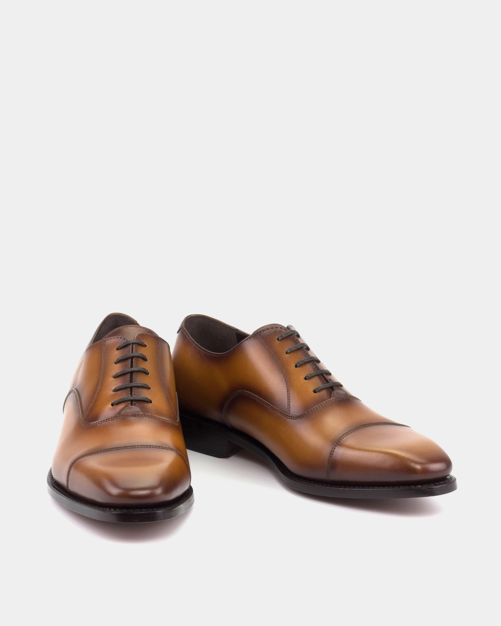 Core Edge Ashford Tobacco Cap Toe Oxford with Half-Rubber Soles - 722