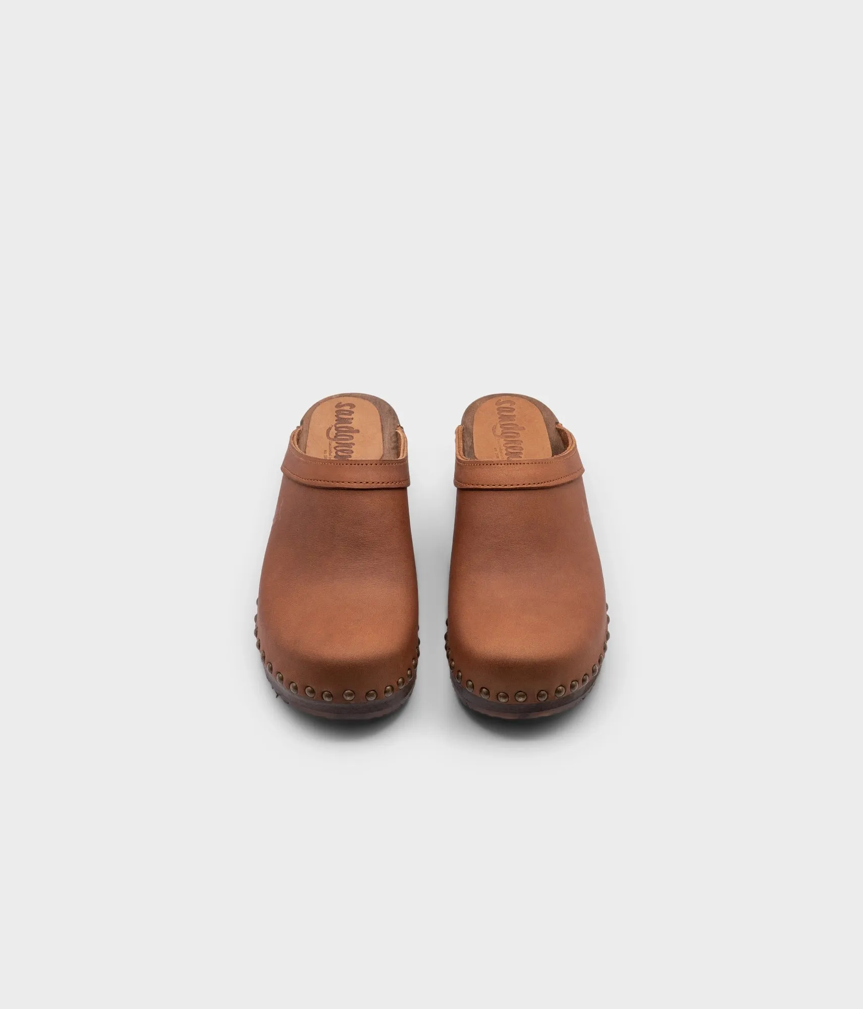 Athens studded clog mule