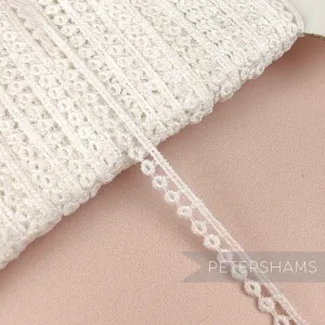 Baby Doughnut 6mm Vintage 1950s Ivory Cotton Guipure Lace - 1m