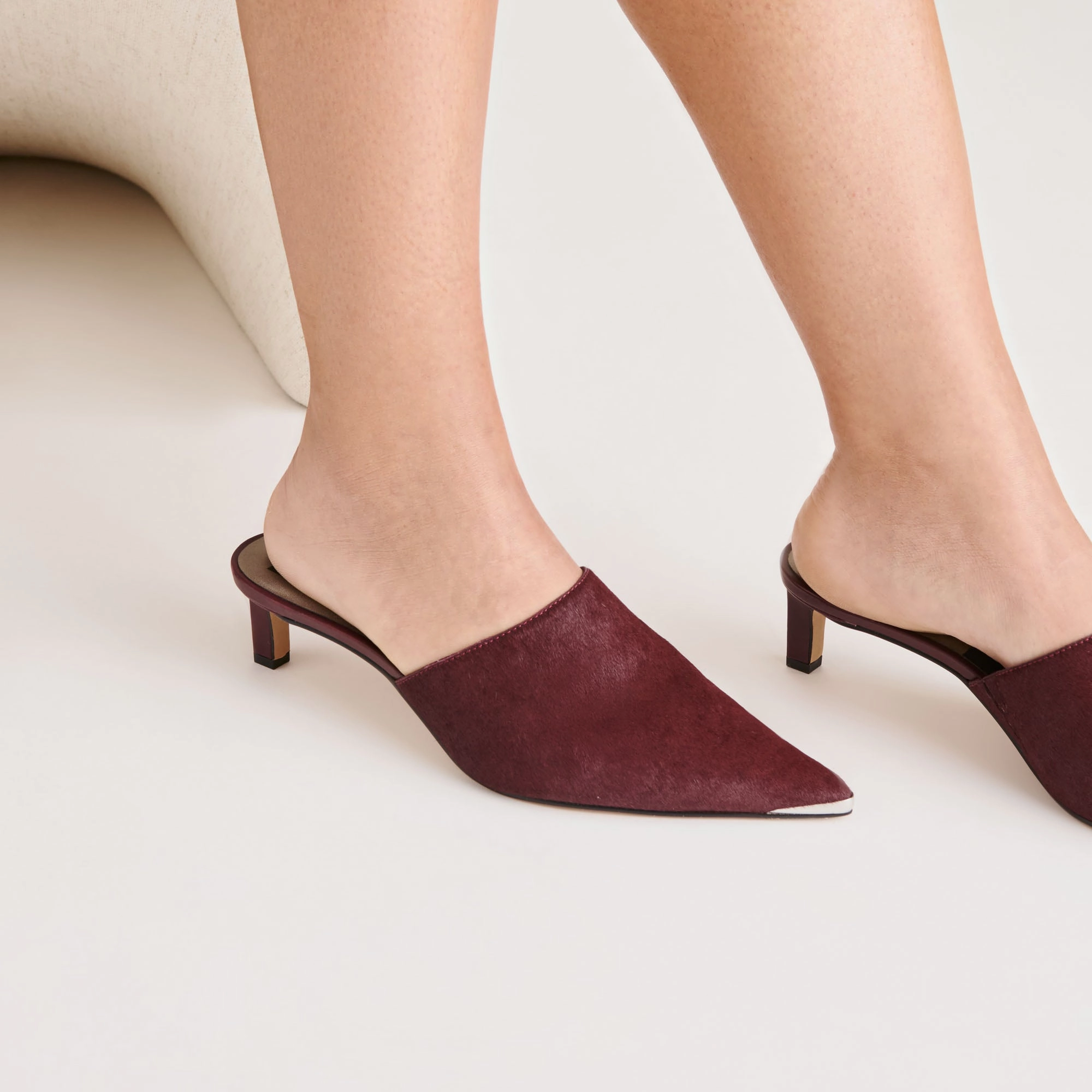 LEXY HEELS BERRY CALF HAIR Easy Comfort