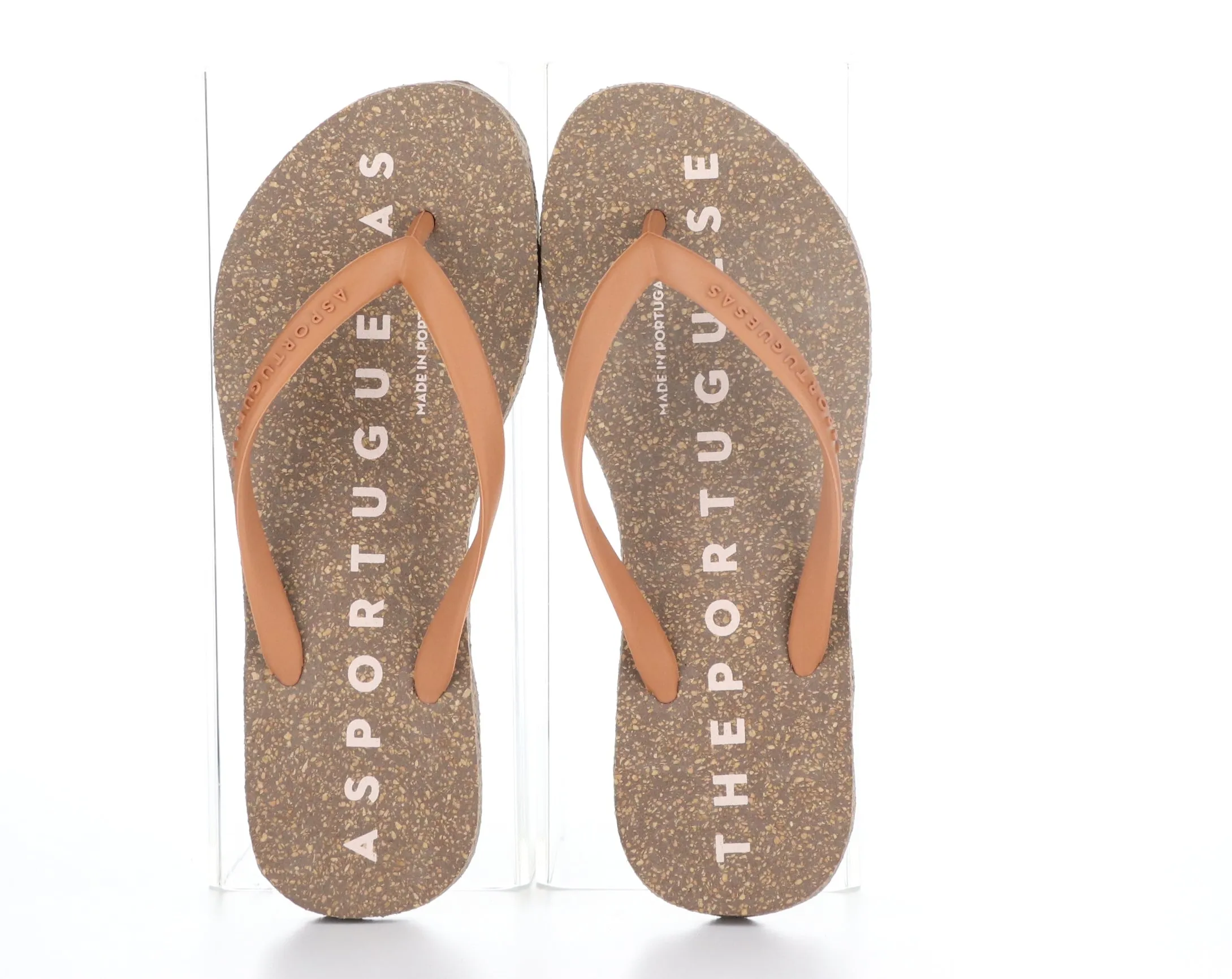 BASE_M Brown Rubber Strap Beach Flip-Flops