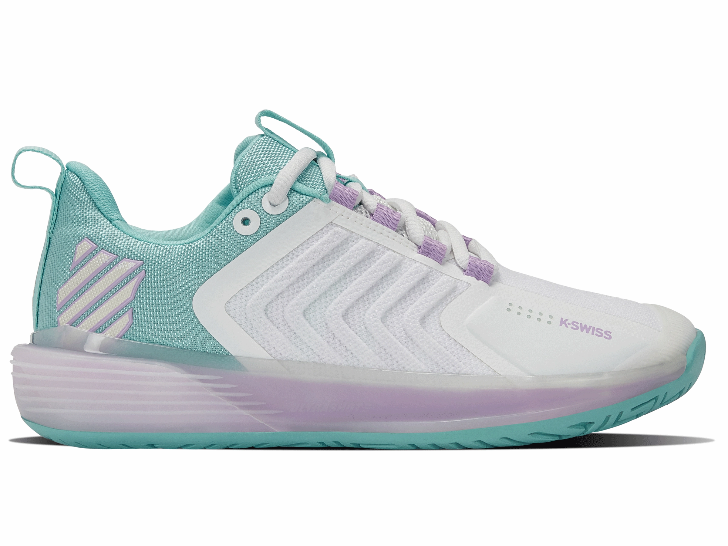 96988-190-M | ULTRASHOT 3 | BRILLIANT WHITE/ANGEL BLUE/SHEER LILAC Moisture Wicking Lining Heat Mode