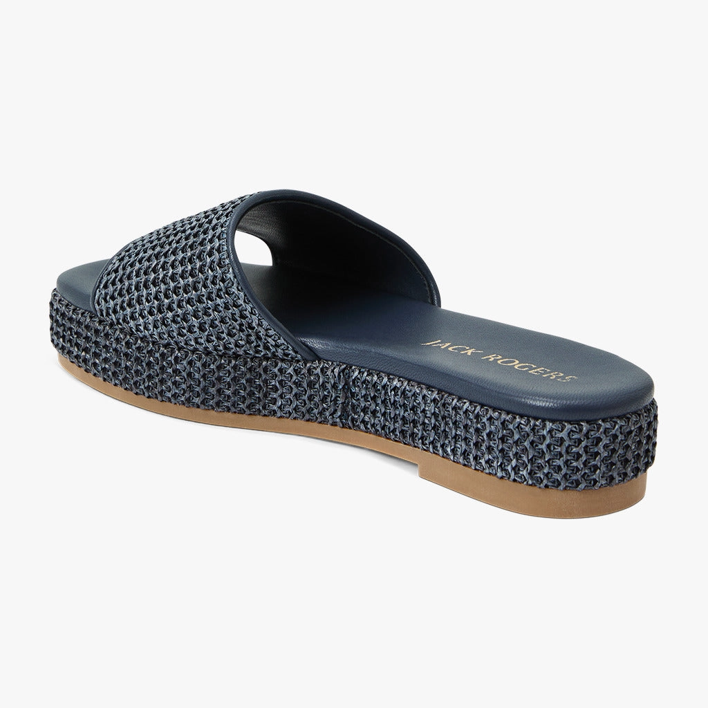 Bay Raffia Flatform Sandal Every Step Spring Shine