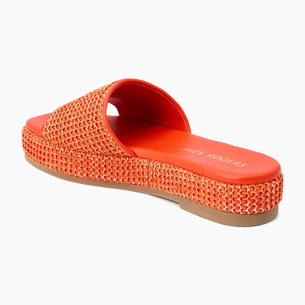Travel Days Bay Raffia Flatform Sandal