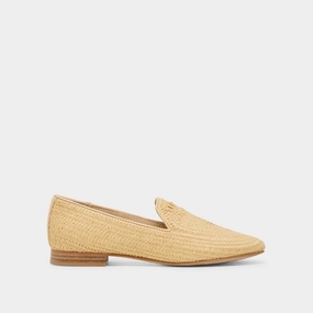 BAYLEN FLATS NATURAL WOVEN RAFFIA Metal Buckle