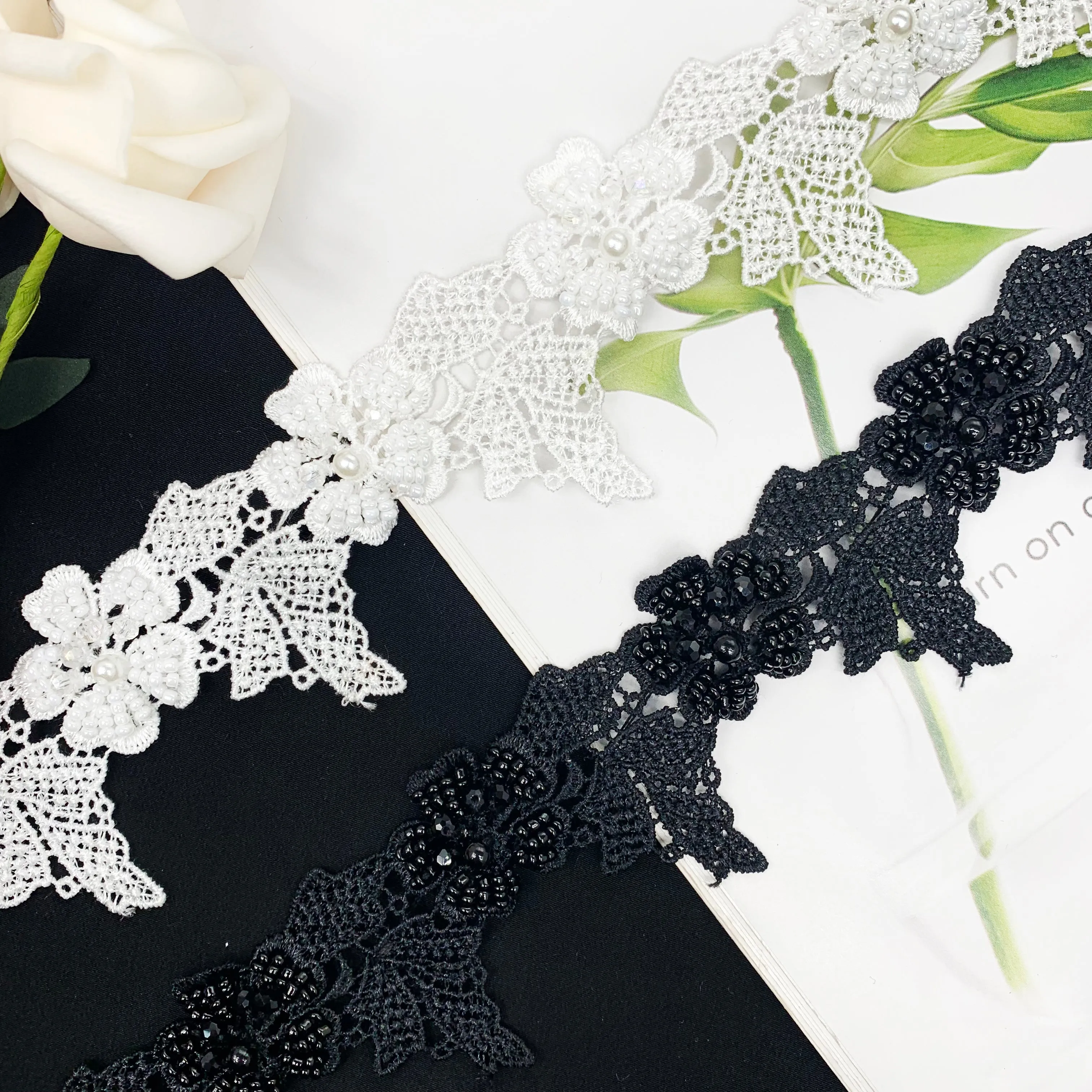 Beaded lace NFD11A411/NFD11A412