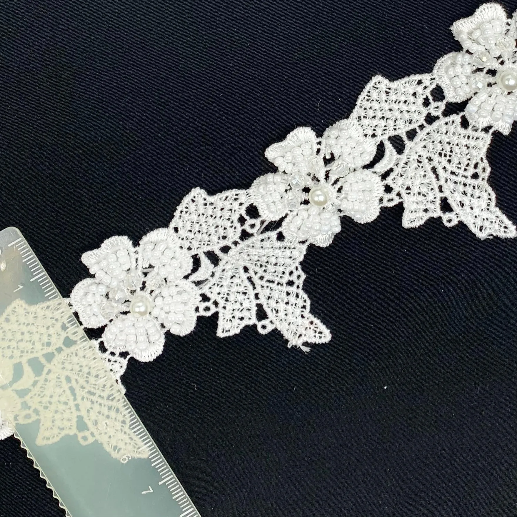 Beaded lace NFD11A411/NFD11A412