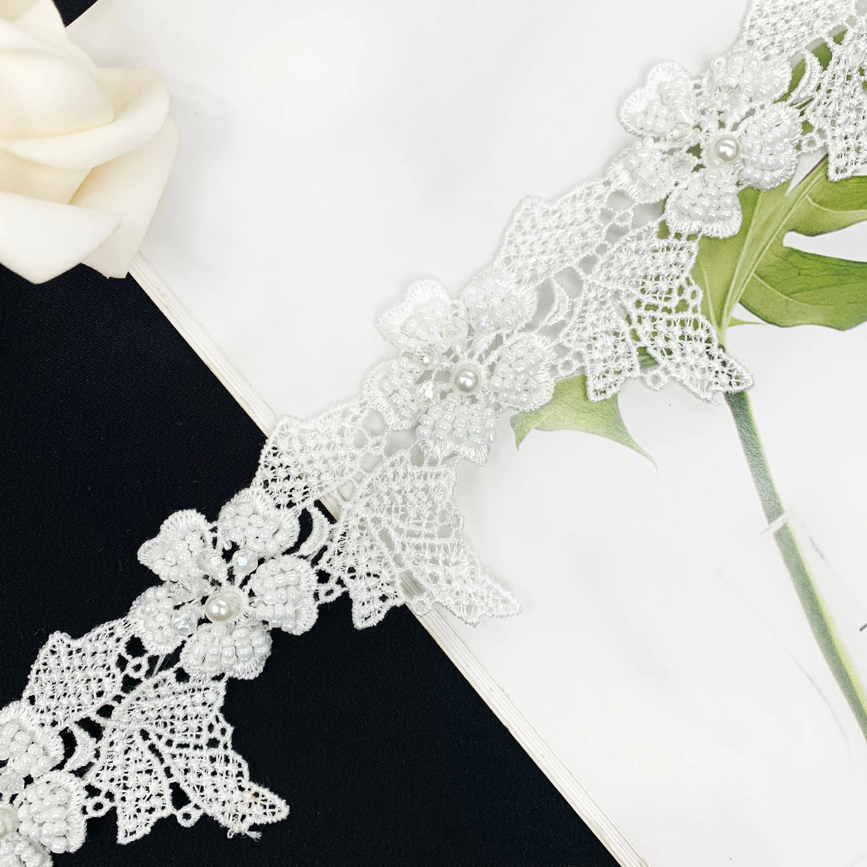 Beaded lace NFD11A411/NFD11A412