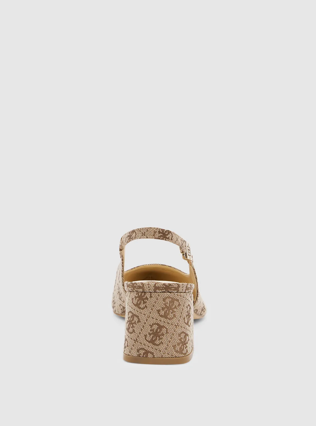 Beige Logo Zabela Sling Back Heel