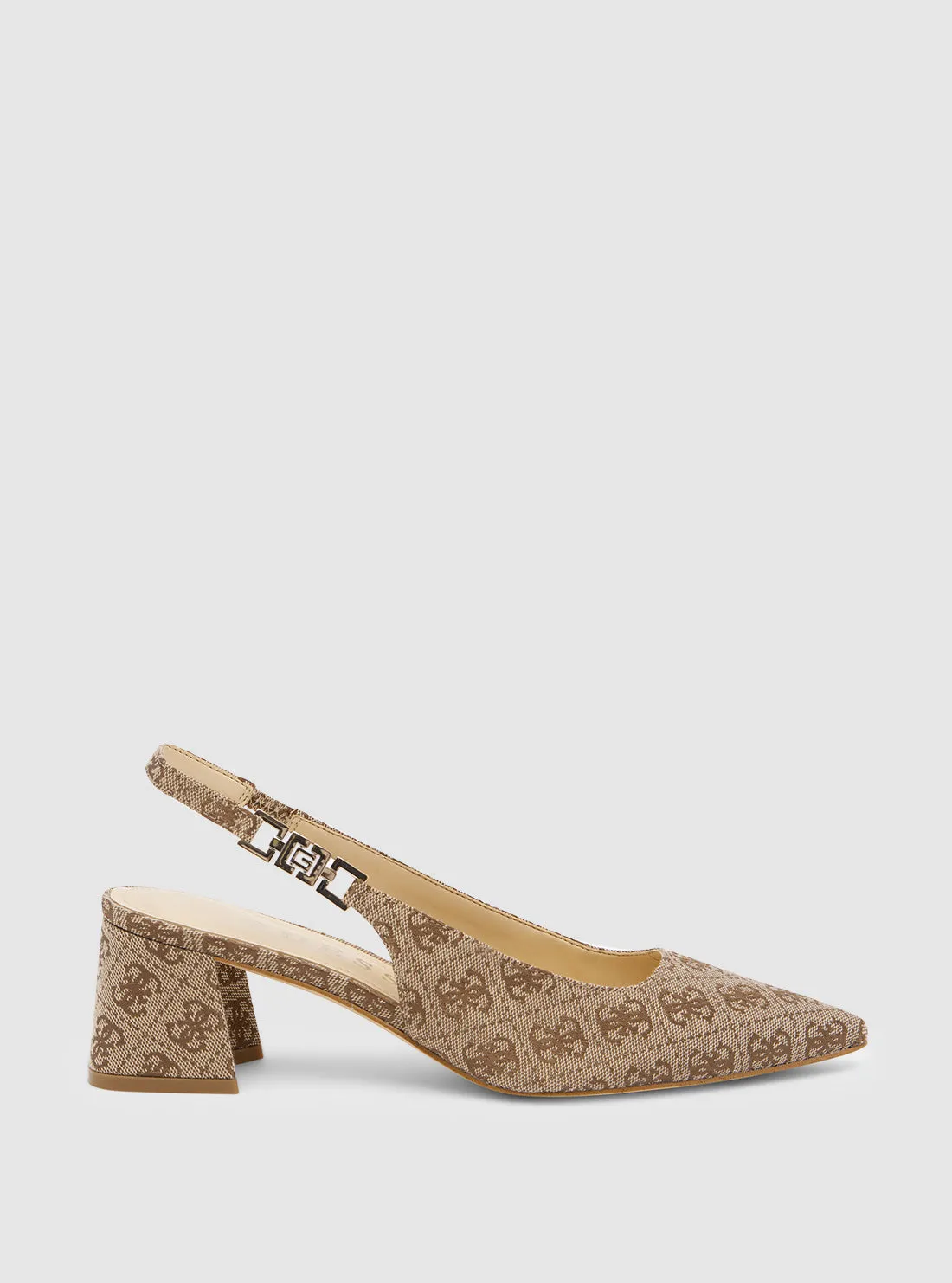 Beige Logo Zabela Sling Back Heel
