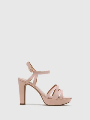 Beige Sling-Back Pumps Sandals