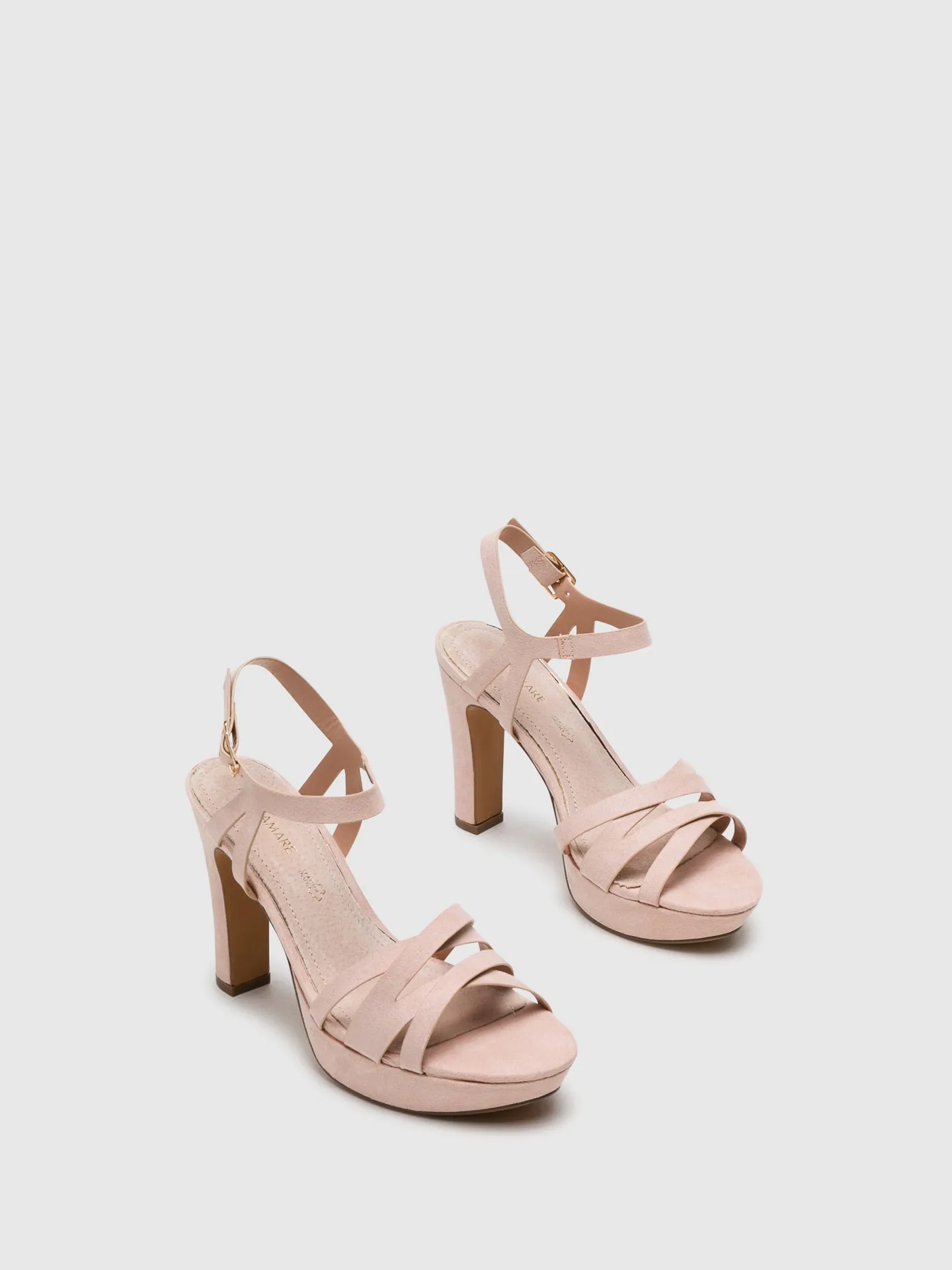 Beige Sling-Back Pumps Sandals