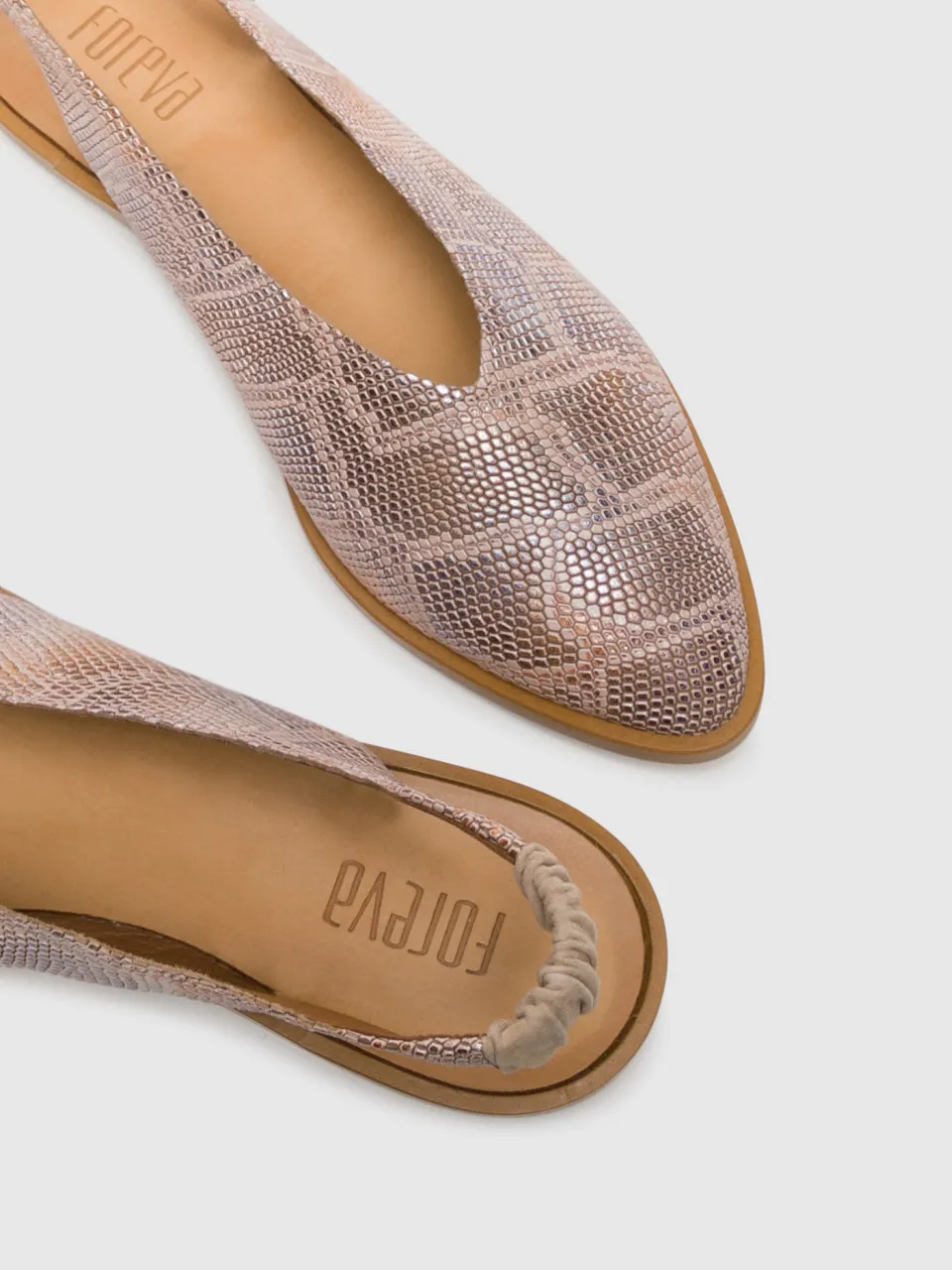 Beige Sling-Back Sandals